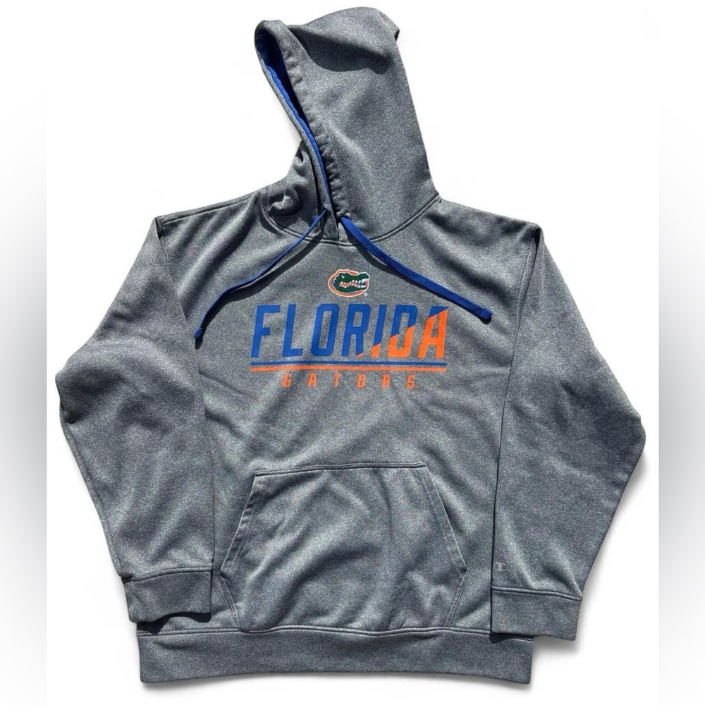 Champion Gray and Blue Florida Gators Athletic Hoodie